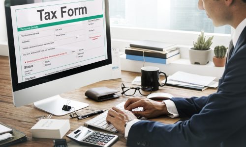 Tax Credits Claim Return Deduction Refund Concept